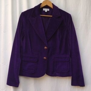 Methode Purple Velvet Blazer 8